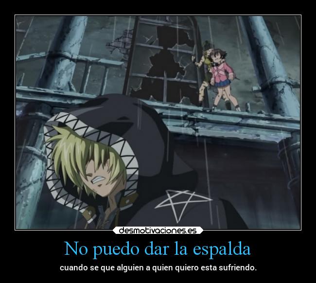 No puedo dar la espalda -