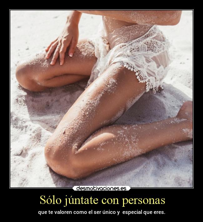 Sólo júntate con personas -
