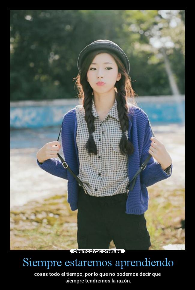 Siempre estaremos aprendiendo -