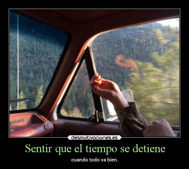 Sentir que el tiempo se detiene -