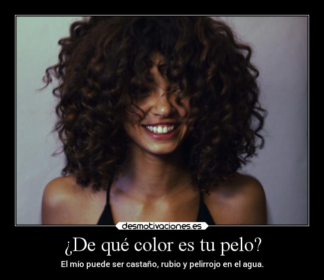 ¿De qué color es tu pelo? -