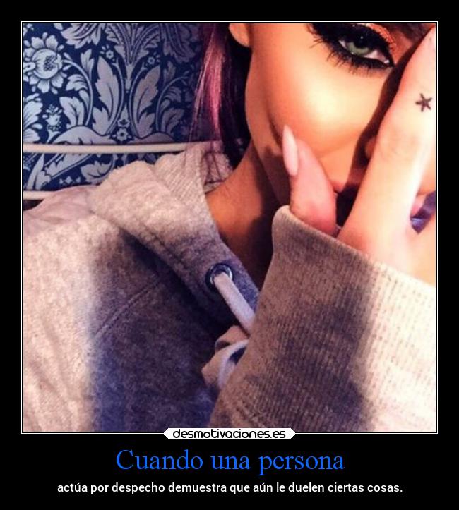 Cuando una persona -