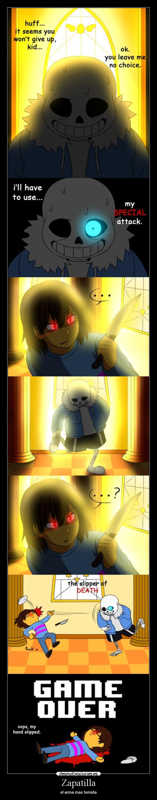 carteles videojuegos sans frisk undertale quiennoletienepanicoalaszapatillas desmotivaciones