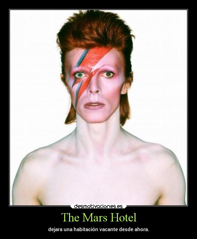 The Mars Hotel - dejara una habitación vacante desde ahora.