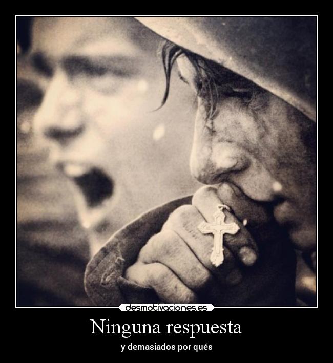 Ninguna respuesta - y demasiados por qués