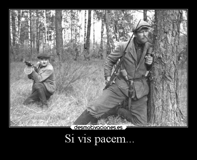 Si vis pacem... -