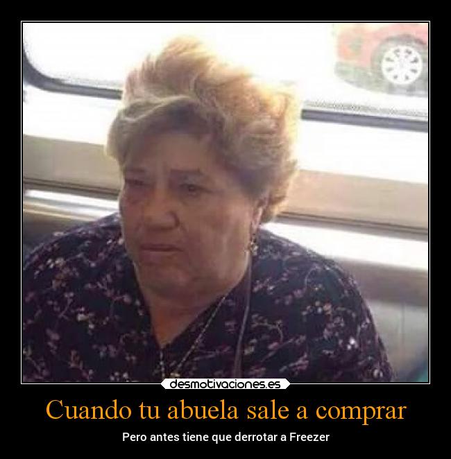 Cuando tu abuela sale a comprar - Pero antes tiene que derrotar a Freezer