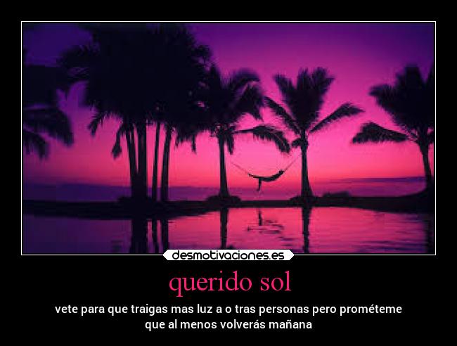 querido sol -