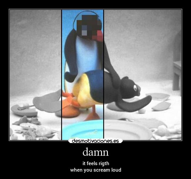 damn - it feels rigth
when you scream loud