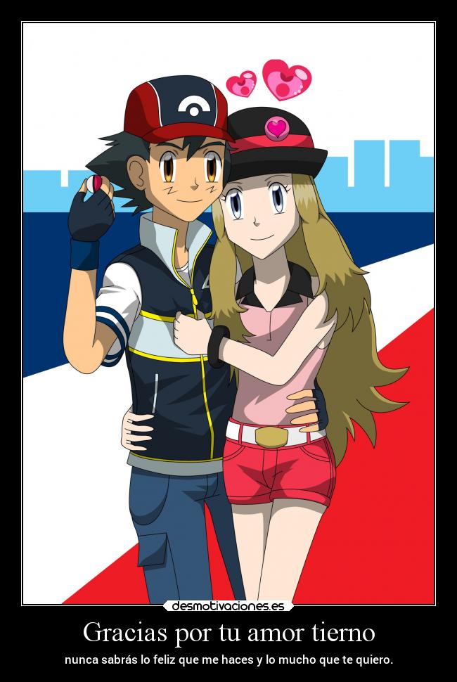 Gracias por tu amor tierno - nunca sabrás lo feliz que me haces y lo mucho que te quiero.