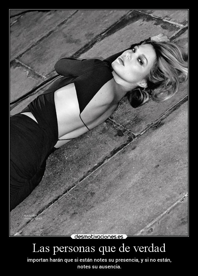 Las personas que de verdad -