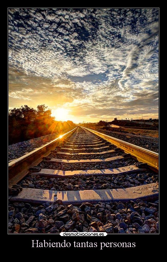 Habiendo tantas personas - 