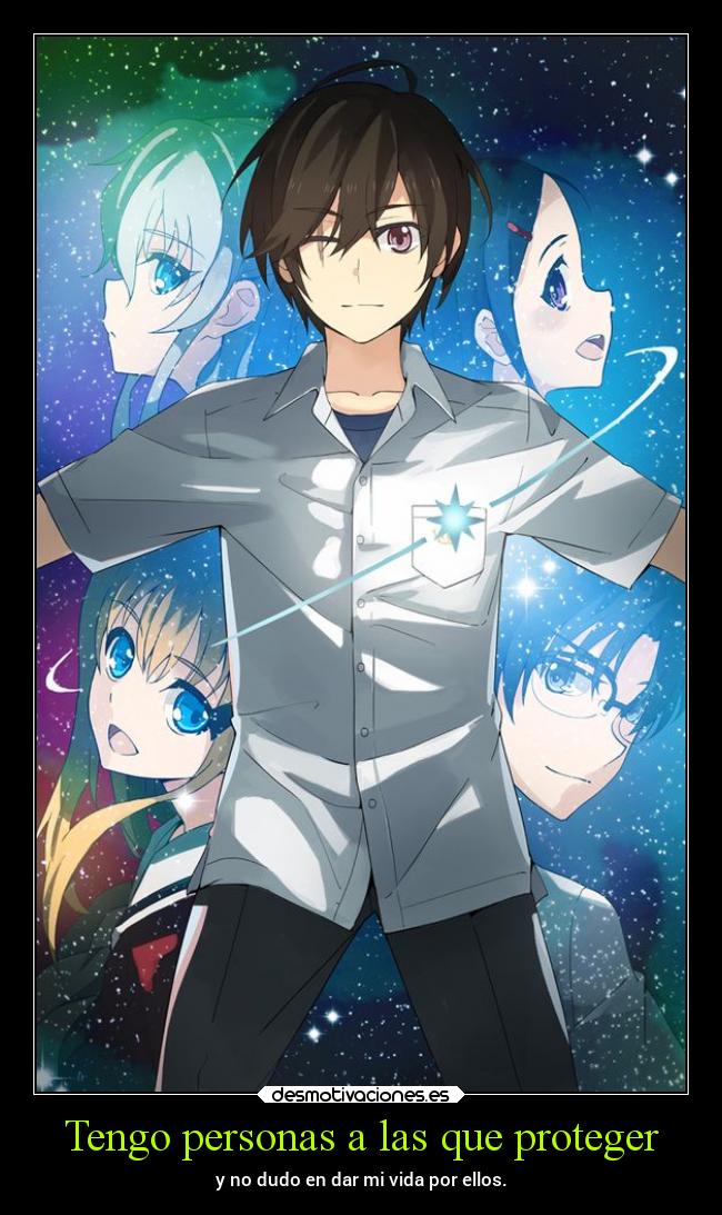 carteles anime amistad amigos charlotte danieldats desmotivaciones