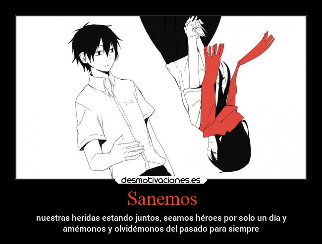 carteles anime amor kagerouproject kageroudays shintaroayano agusshin desmotivaciones