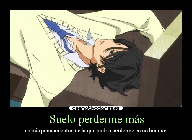 carteles anime caracter bosque desmotivaciones