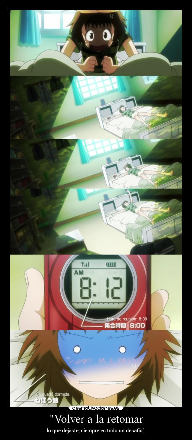 Volver a la retomar -