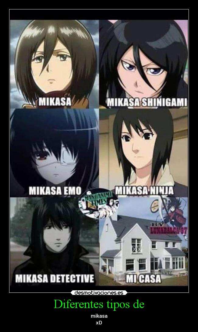 Diferentes tipos de - 