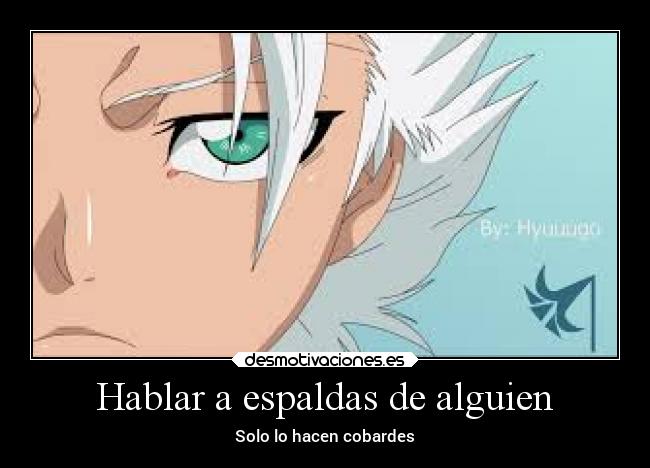 Hablar a espaldas de alguien -