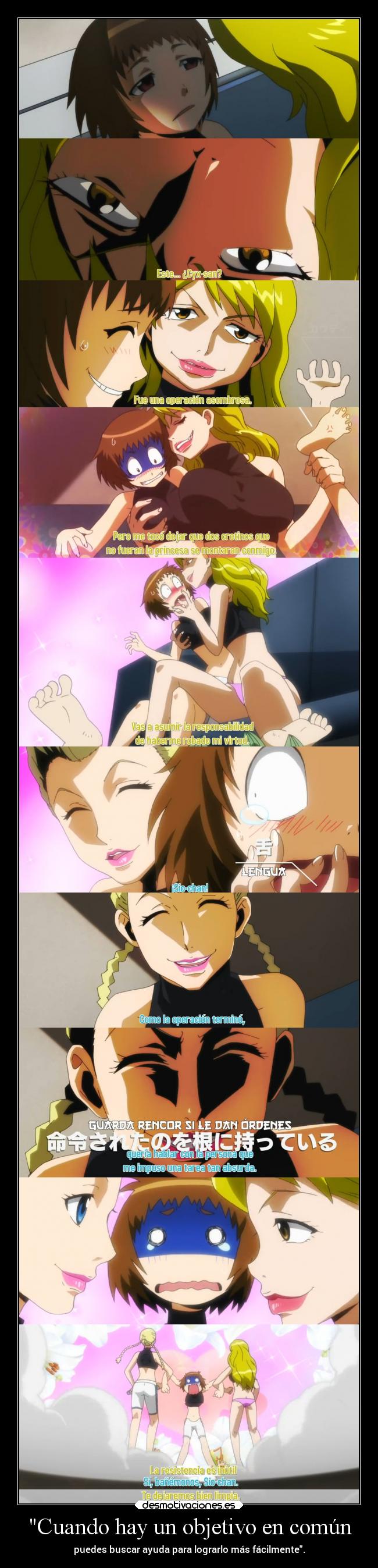 Cuando hay un objetivo en común -