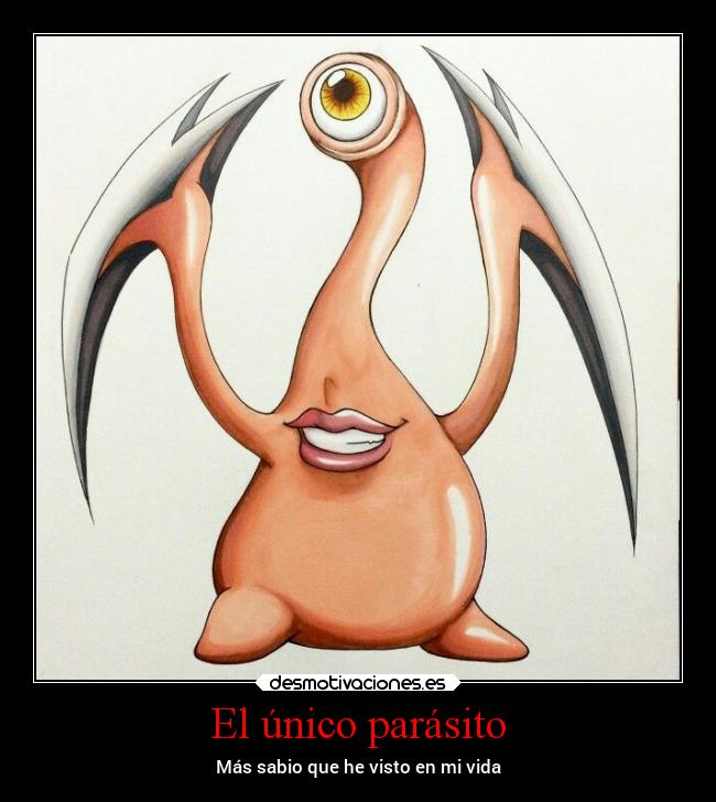 carteles anime sabiduria inteligencia migi parasyte desmotivaciones