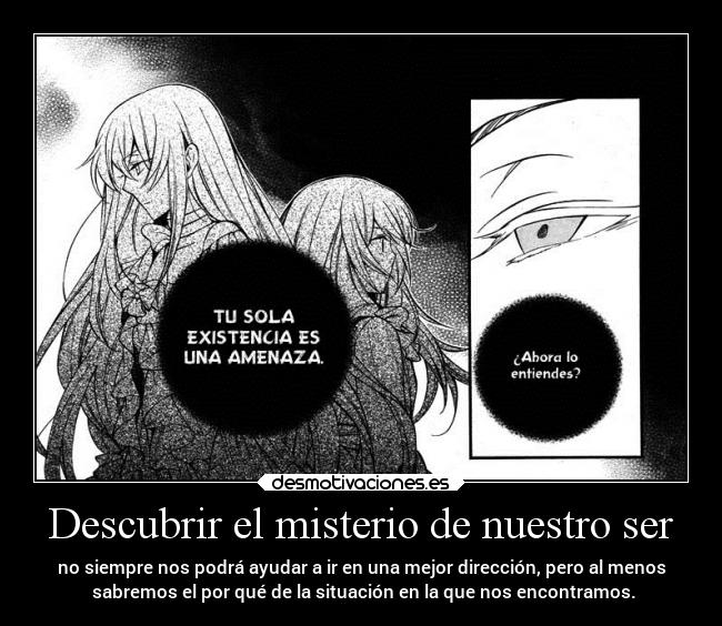 carteles anime vida mundo dolor muerte raptorhunters harukaze pandorahearts pandora hearts lacie baskerville desmotivaciones
