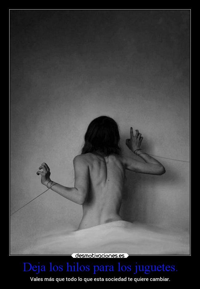 Deja los hilos para los juguetes. - 