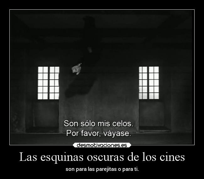 Las esquinas oscuras de los cines -