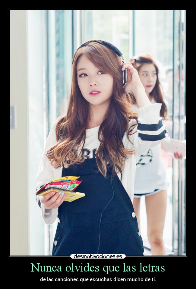 Nunca olvides que las letras -