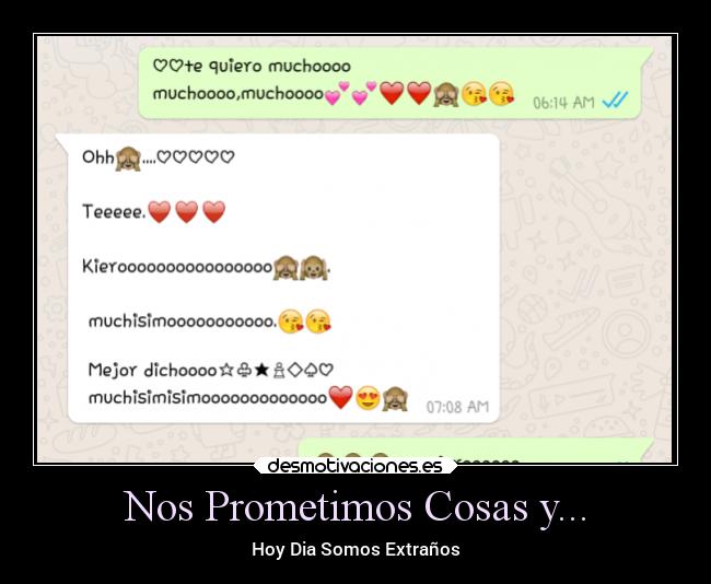 Nos Prometimos Cosas y... - 