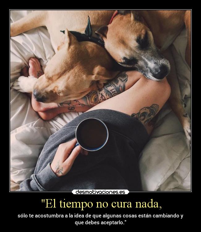 El tiempo no cura nada, -