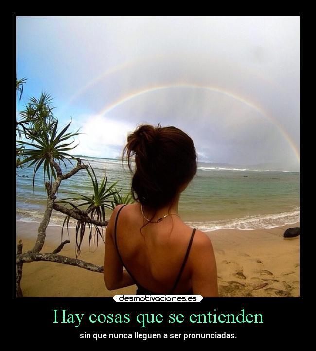 Hay cosas que se entienden -
