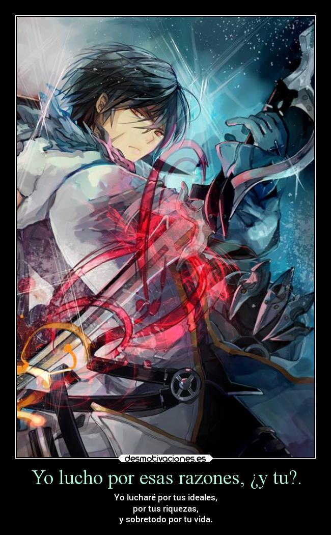 Yo lucho por esas razones, ¿y tu?. -