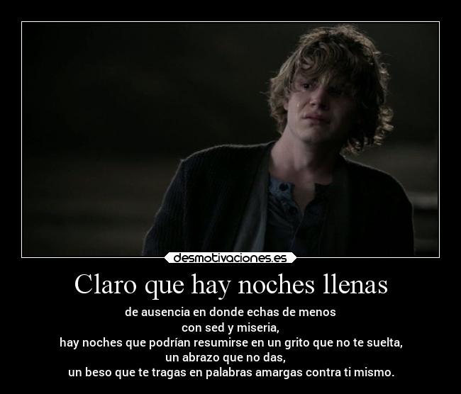 Claro que hay noches llenas -