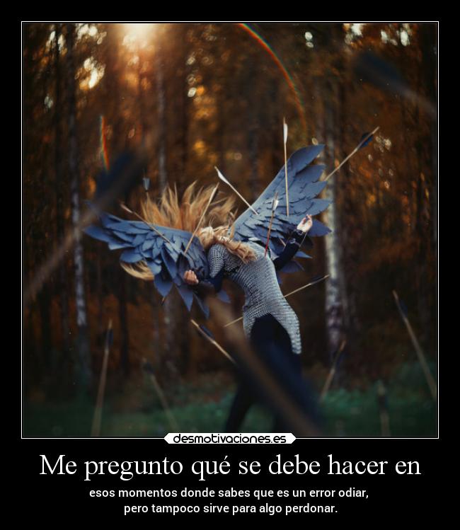 Me pregunto qué se debe hacer en - 