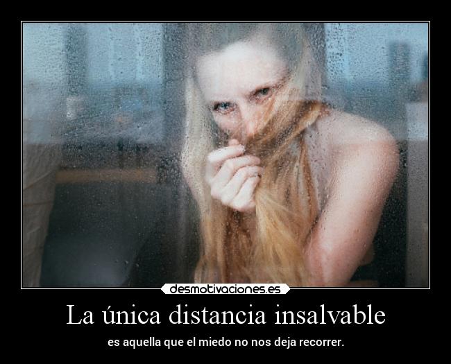 La única distancia insalvable -