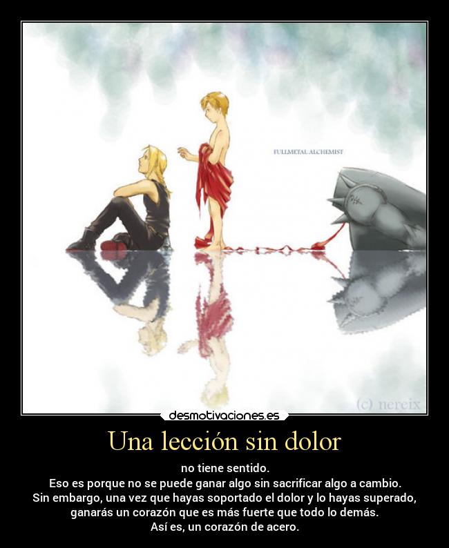 Una lección sin dolor -