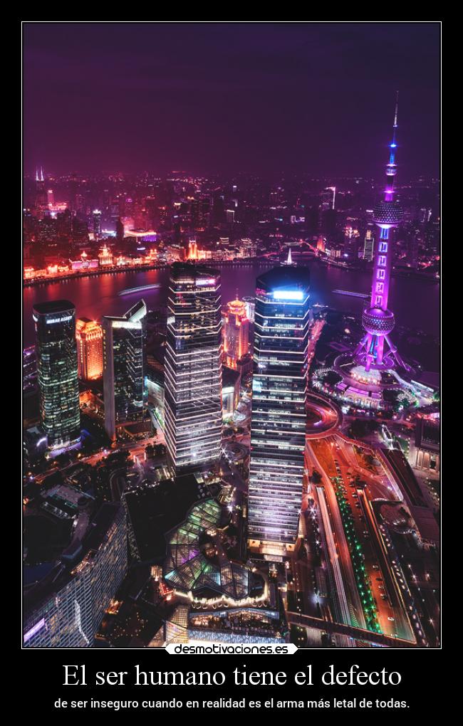 El ser humano tiene el defecto - 