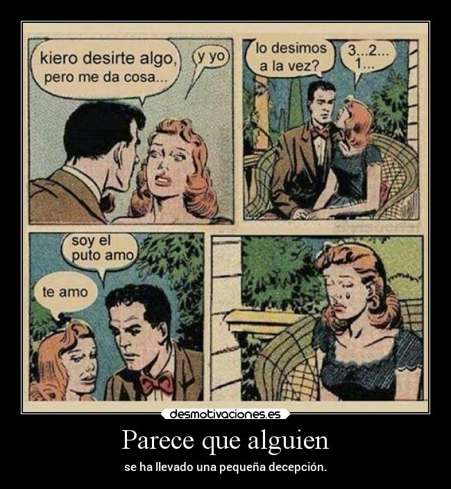 Parece que alguien -