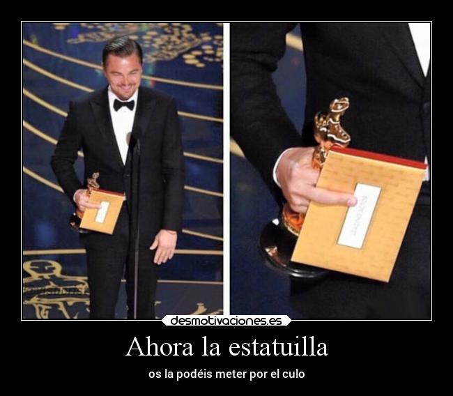 carteles humor caprio oscars desmotivaciones