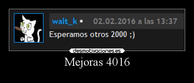 Mejoras 4016 -