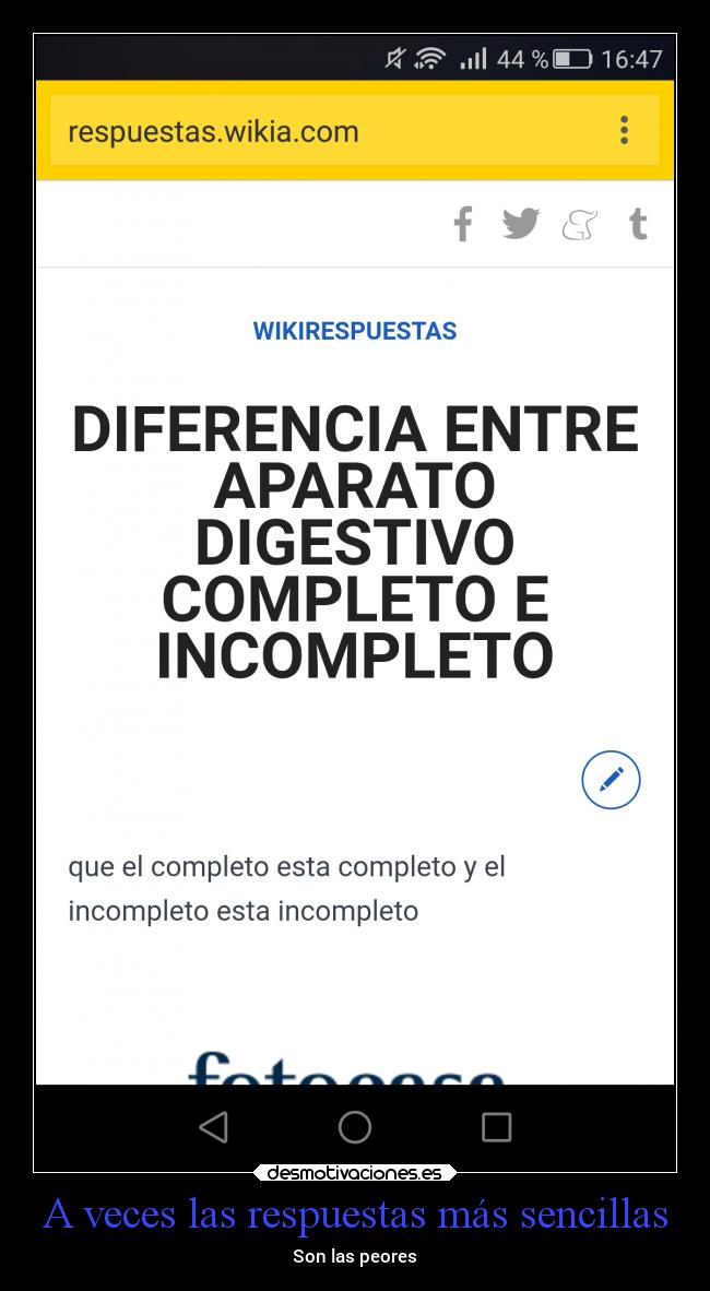 A veces las respuestas más sencillas - Son las peores