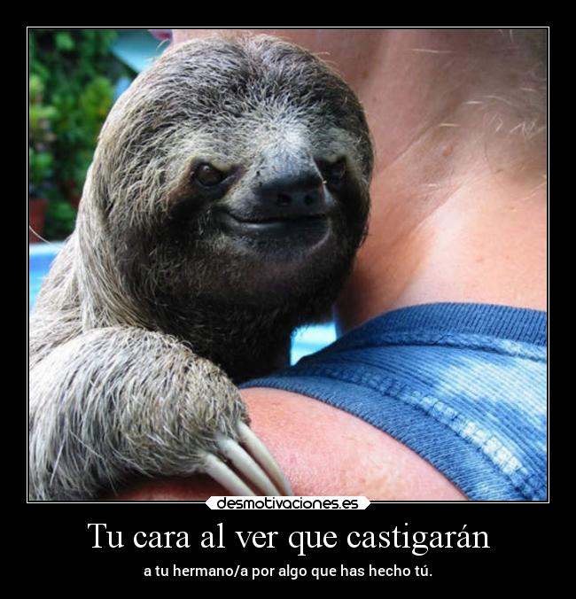 Tu cara al ver que castigarán - 