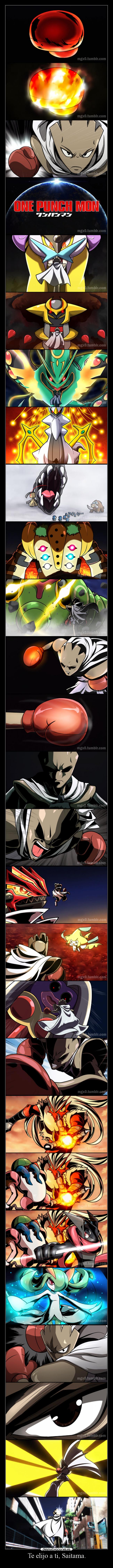 Te elijo a ti, Saitama. - 