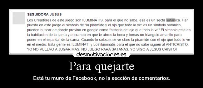 carteles internet locura fanaticos religiosos humon illuminati satan desmotivaciones
