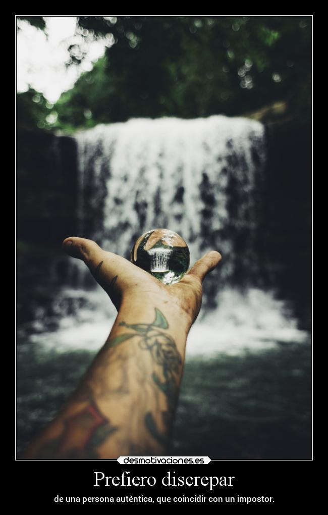 Prefiero discrepar -