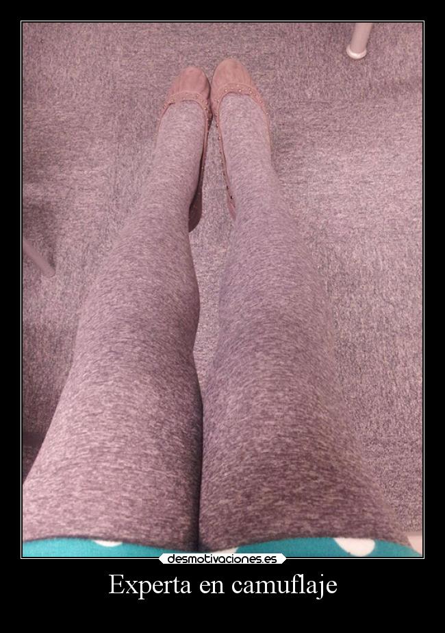 Experta en camuflaje -