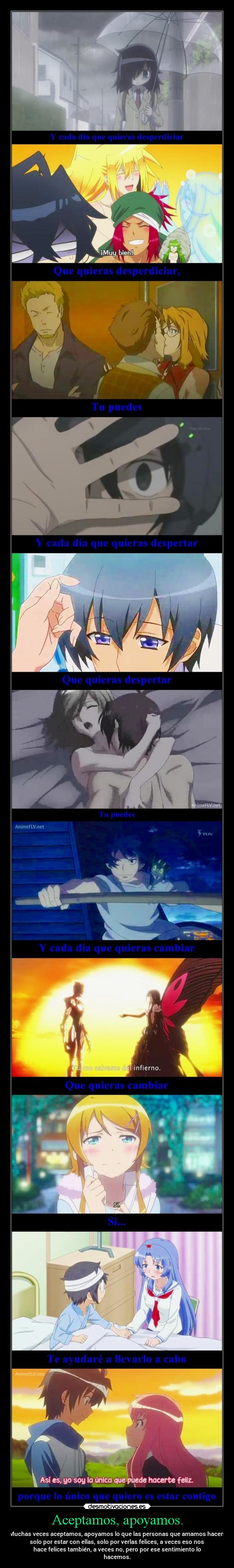 Aceptamos, apoyamos. - 