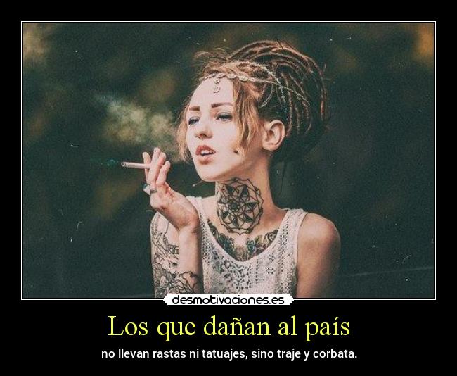 Los que dañan al país -