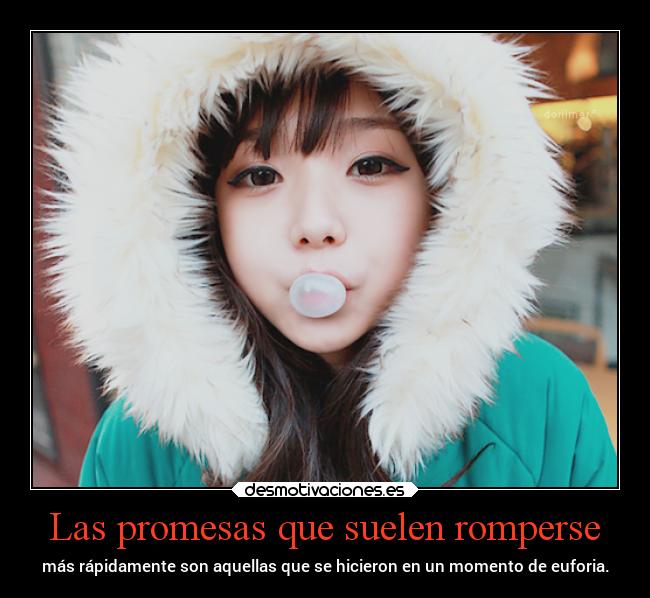 Las promesas que suelen romperse - 