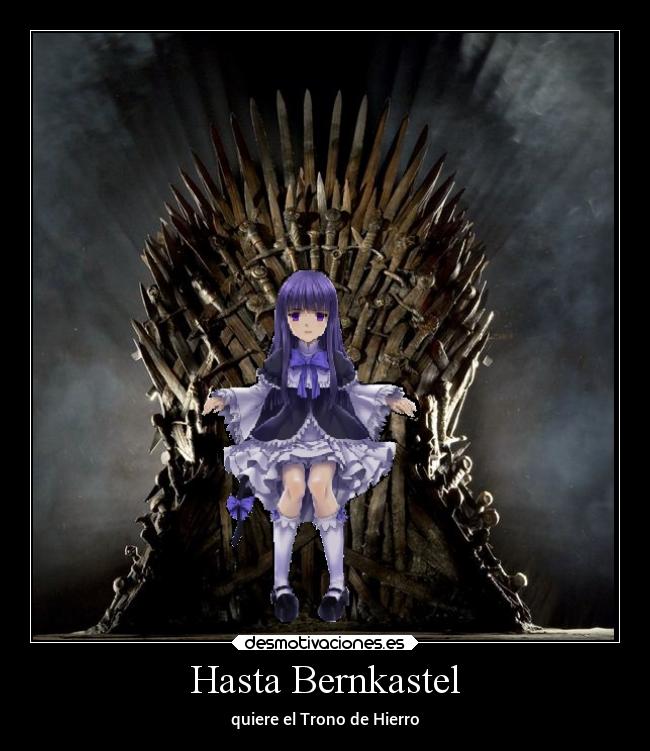 carteles risa parodia bernkastel trono hierro gameofthrones desmotivaciones